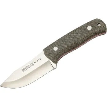 lovecký nůž Nůž Joker Erizo TS2 CV142-F Green Canvas Micarta, Böhler N695 + křesadlo