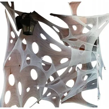 Party dekorace Trojúhelníková pavučina Velká bílá párty dekorace