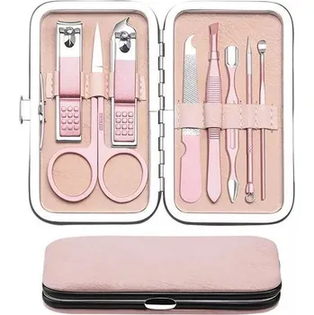 SURTEP, s. r. o. Manikúrní sada dámská professional 8 ks / růžová