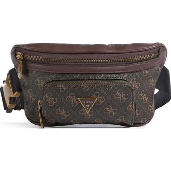 Ledvinka Guess Vezzola Eco - Ledvinka v tmavohnědá, imitace kůže, 207874 | Kabelky pro ženy & muže