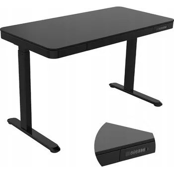 Psací stůl Obdélníkový psací stůl Spacetronik 120 x 60 x 72 cm černý