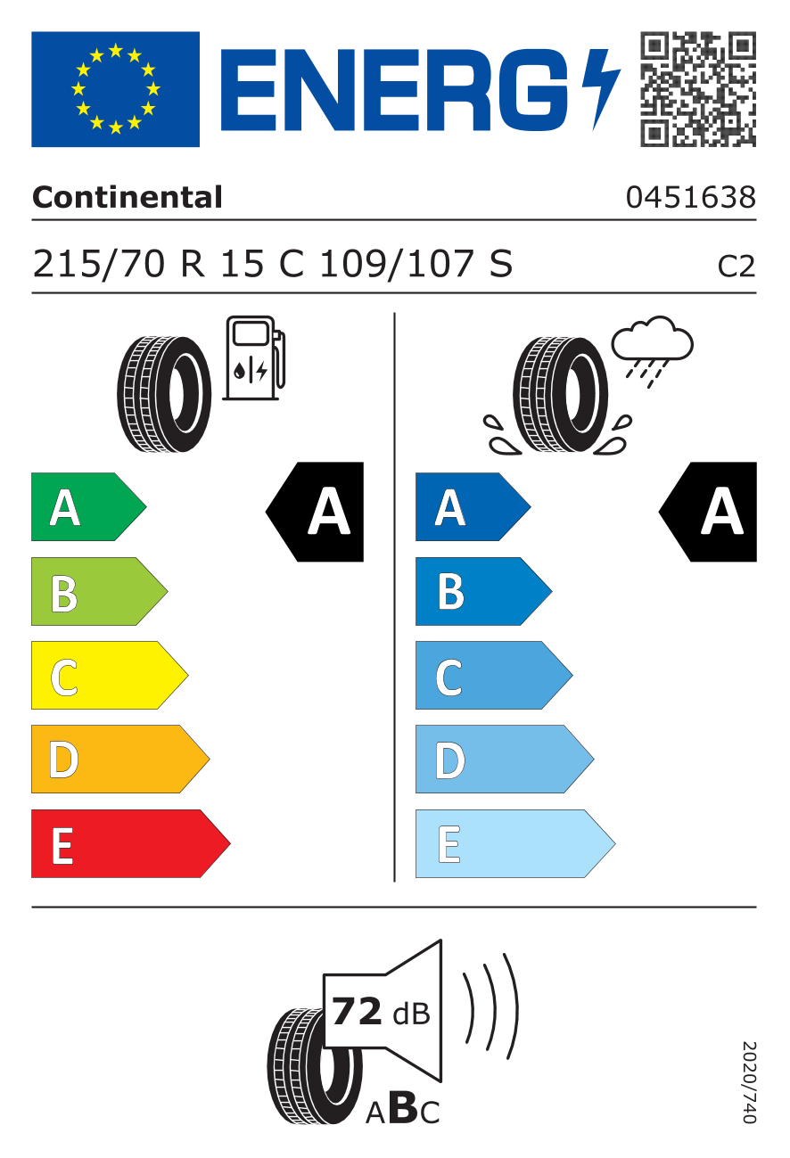 Fotografie 2 -  Continental VanContact Eco 215/70 R15 109/107 S