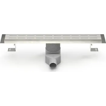 Lineární nerezový žlab 850 mm,boční D50,line lesk