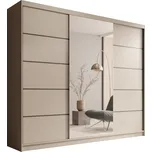 ADRK Šatní zrcadlová skříň posuvná ETNA KK 250, kašmír