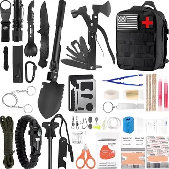 Vybavení pro přežití ZdravyNákup Sada na přežití v batohu Survival 92 v 1