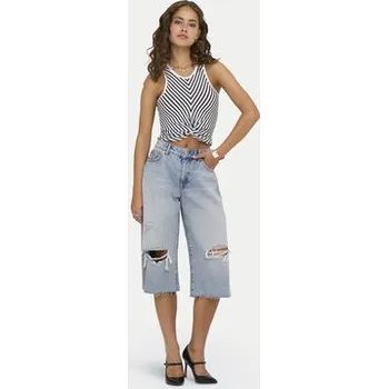 Dámské kraťasy ONLY Džínové šortky Cobain 15349183 Modrá Loose Fit L