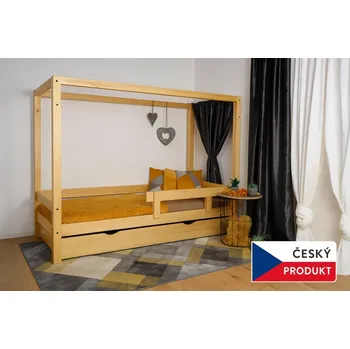 Dětská postel Dětská postel domeček Vali - jeden šuplík (Český výrobek)