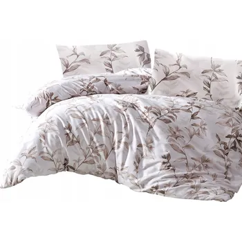 Povlečení Povlečení bavlněné 160x200 saténové listy Mass 1