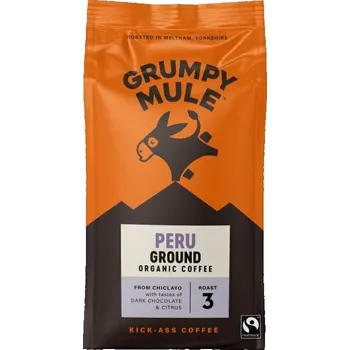 Káva Grumpy Mule BIO Peru SCA 84, mletá, Arabica, 200g