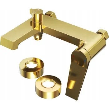 Vodovodní baterie Nástěnná vanová a sprchová baterie s jednou pákou Granitan SELVA zlatá