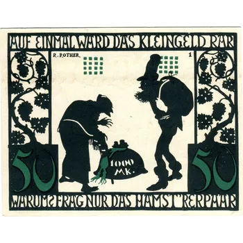 KITZINGEN. 50 Pf. 1921. 6 ks