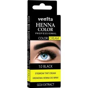 Přípravek na oči Venita Henna Color 1.0 černá 30 g henna na obočí v krému