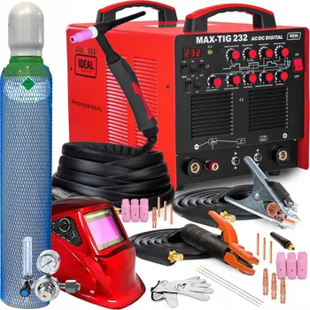 Svářečka INVERTOROVÁ SVAŘEČKA IDEAL MAX TIG 232 MMA AC DC ALU 200A 230V HF