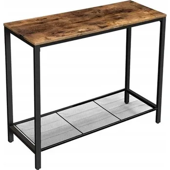 Konferenční stolek Konzolový Stolek Songmics odstíny hnědé matné 100 x 80 x 35 cm