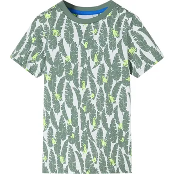 Chlapecké tričko Dětské tričko ecru a tmavý břečťan 92