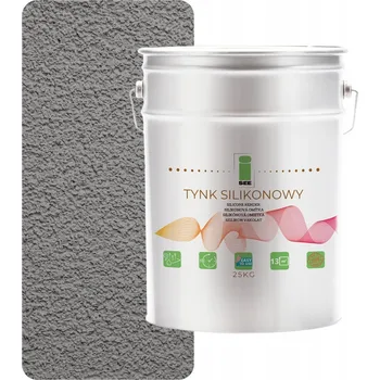 Fasádní barva SILIKONOVÁ OMÍTKA FASÁDNÍ VENKOVNÍ ŠEDÁ TMAVÁ 1.5MM - 25KG