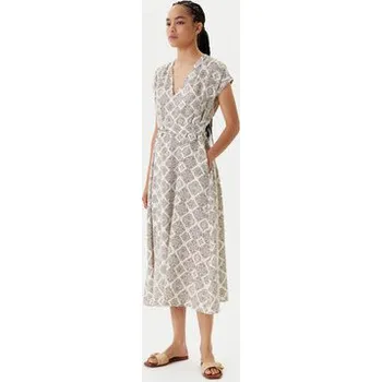 Dámské šaty United Colors Of Benetton Letní šaty 4KPRDV0BB Béžová Relaxed Fit XL