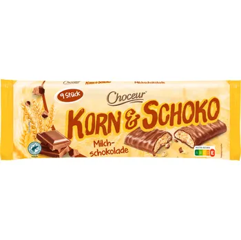 Čokoláda CHOCEUR Korn + Schoko Mléčná čokoláda 166,5 g