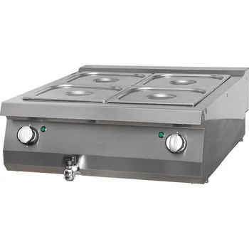 Ohřívač nápojů Maxima Bain Marie pro vysoké zatížení - elektrický - dvojitá jednotka - hloubka 70 cm