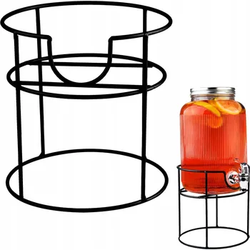 Obraz Stojan na sklenici 4L SuperButelki, kovový, černý