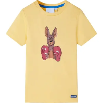 Chlapecké tričko Dětské tričko s krátkým rukávem žluté 92