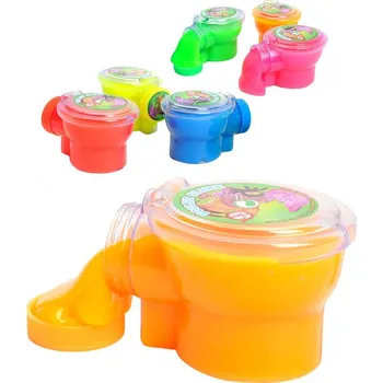 Modelovací hmota Sliz toaleta WC plastové prdící hmota dětská zábavná žertovinka 6 barev | 890021