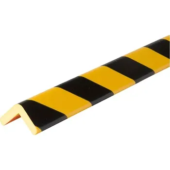 Dětská zábrana Černo-žlutá pěnová ochrana rohů zdí a stěn Typ H - délka 100 cm, šířka 4,7 cm, výška 4,7 cm