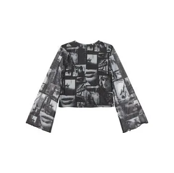 Dámské oblečení Guess Halenka J5YH01 K0180 Černá Regular Fit 14Y