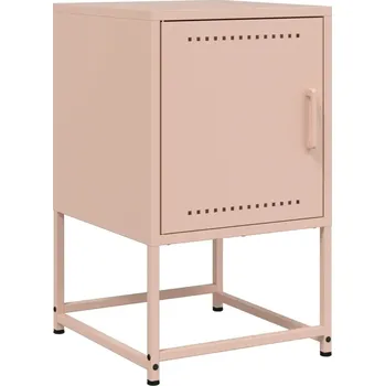 Noční stolek Noční stolek ocelový 36x39x60,5 cm, růžový