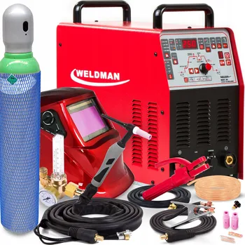 Svářečka INVERTOROVÁ SVAŘOVNA WELDMAN BRAVO TIG 250 AC DC PULS MMA 230V ALU IGBT HF