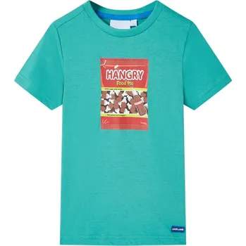 Chlapecké tričko Dětské tričko s krátkým rukávem tmavě mátové 116