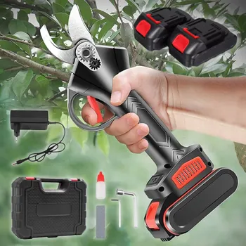 Nůžky na větve AKU Výkonné ruční nůžky + 2 baterie + kufřík