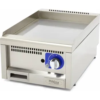 Kuchyňský gril Maxima Komerční hladká grilovací deska - plynová - 60 cm hluboká