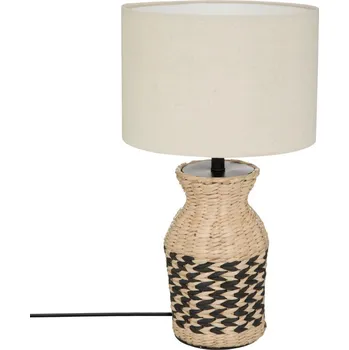 Atmosphera Lampa se stínidlem Hyacint, pletený podstavec, 49 cm