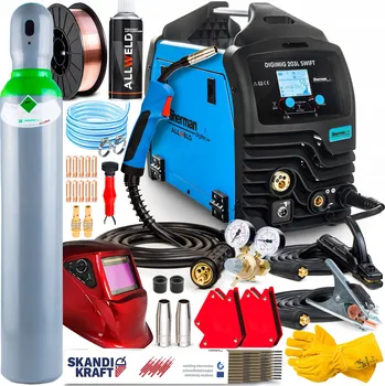 Svářečka INVERTOROVÁ SVÁŘEČKA SHERMAN DIGI MIG 203L SWIFT MMA TIG 230V 200A IGBT SYN