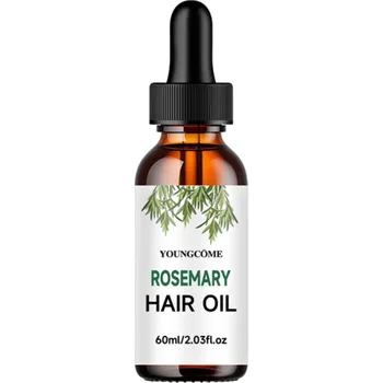 Vlasová regenerace Esenciální rozmarýnový olej na růst vlasů 60 ml Výživa vlasových kořínků Proti vypadávání Pro muže i ženy Oprava poškozených vlasů