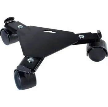 Květináč Stojan na květináč na kolečkách Nature Kov Černá Rozšiřitelný (Ø 27/37 x 6 cm)