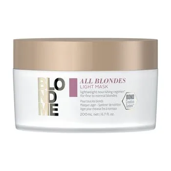 Vlasová regenerace Schwarzkopf Professional BlondME All Blondes Light Mask lehká vyživující maska 200 ml