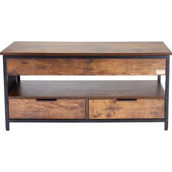 Konferenční stolek Obdélníkový stolek Vevor KARO 100 x 49,8 x 48 cm, odstíny hnědé