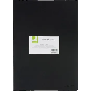 Prezentační složka A3 Q-CONNECT, 20 kapes, 380mic, černá