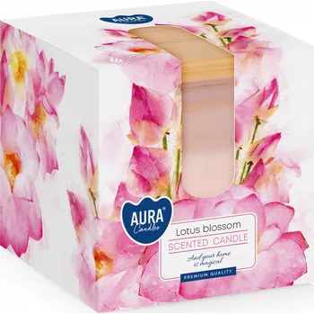 Svíčka Parafínová vonná svíčka - květ lotosu Aura 1 ks