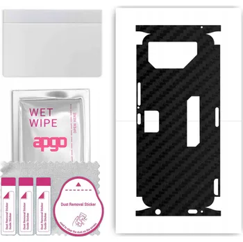 Pouzdro na mobilní telefon Fólie na ZADNÍ STRANU+BOKY pro Asus ROG Phone 7 Ultimate - Carbon Černá