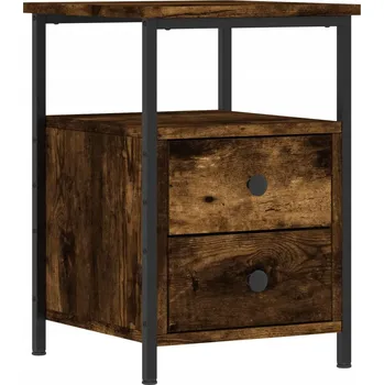 Noční stolek Noční stolek industriální dub 34x35,5x50 cm