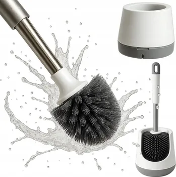 WC štětka SILIKONOVÝ KARTÁČ NA WC TOALETU - ČIŠTĚNÍ, MYTÍ, ANTIBAKTERIÁLNÍ