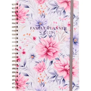 Kalendář Rodinný plánovací kalendář / diář 2025 na spirále - týdenní rozvržení A4