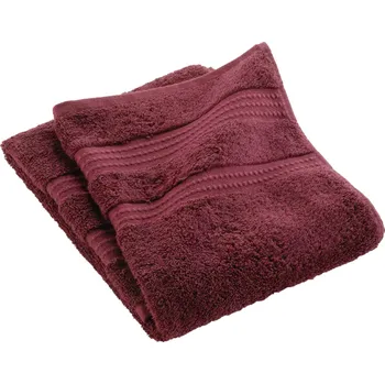 Sprchový závěs Douceur d'intérieur Froté ručník EXCELLENCE, 90 x 150 cm, vínová barva
