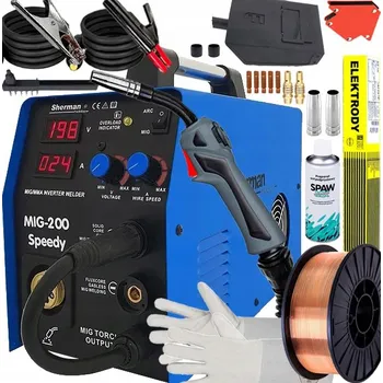 Svářečka Svářečka MIG MAG 200A MMA Sherman MIGOMAT 230V Speedy MIG 200 euro MB15