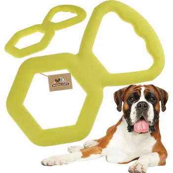 Hračka pro psa Kousátko pro psy Wesoły Pupil Hračka pro psy MOCNY GRYZAK z gumy TPR pro přetahování a aportování, ODOLNÁ GUMA XL