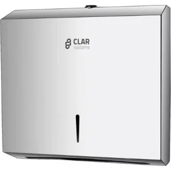 Zásobník na papírové ručníky Clar systems Nerezový zásobník na ZZ ručníky lesk