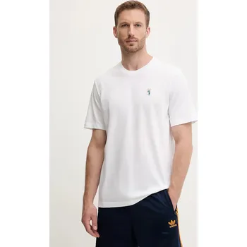 Pánské tričko Bavlněné tričko adidas JZ7440 bílá 00X, vel. L